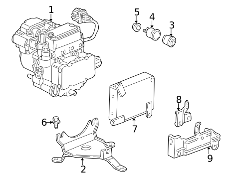 ABS Components for 2003 Acura CL #0
