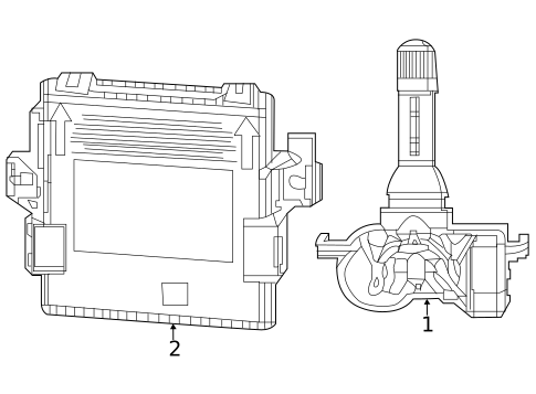 Tire Pressure Monitor Components for 2024 Dodge Hornet #0