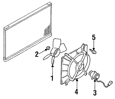 Cooling Fan for 1997 Mitsubishi Galant #0