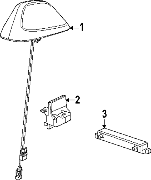 Antenna & Radio for 2023 Dodge Durango #1