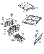 68370296AA - Interior Trim: Dash Panel Insulation for Dodge: Ram 1500, Ram 2500, Ram 3500 | Ram: 1500, 1500 Classic, 2500, 3500 Image