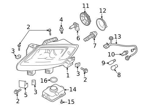 Combination Lamps for 2008 Mazda CX-9 #1