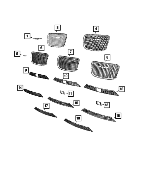 Grilles for 2015 Chrysler 300 #0