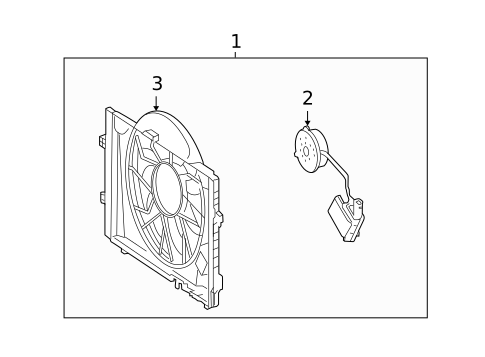 Cooling Fan for 2004 Mercedes-Benz CLK500 #0