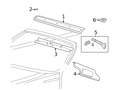Roof & Components for 2004 Ford Thunderbird #0