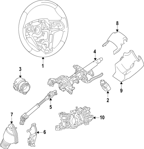 Steering Column for 2025 Toyota Corolla #0