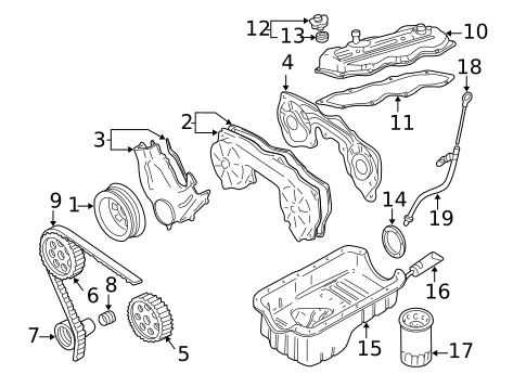 Engine Parts for 1994 Nissan D21 #1