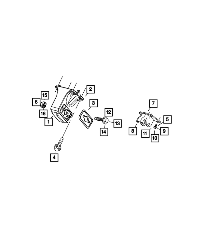 6507608AA - : Hex Head Screw And Washer, Mounting for Mopar Image
