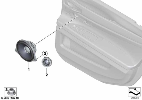 Single Parts Loudspeaker for 2014 BMW 750iX #8