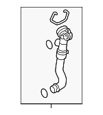 97010623101 - Cooling System: Upper Hose for Porsche: Panamera Image