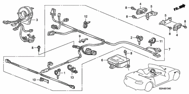 SRS Unit for 2008 Honda S2000 #0
