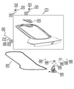 6106103AA - Body Sheet Metal Except Doors: Screw for Mopar Image