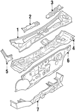 GJ2170610G - Body: Upper Panel for Mazda: 626, MX-6 Image