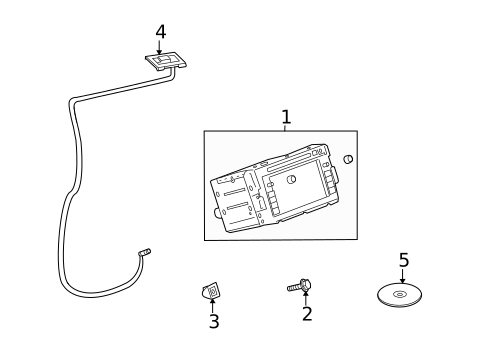 Navigation System Components for 2009 Saturn Outlook #0
