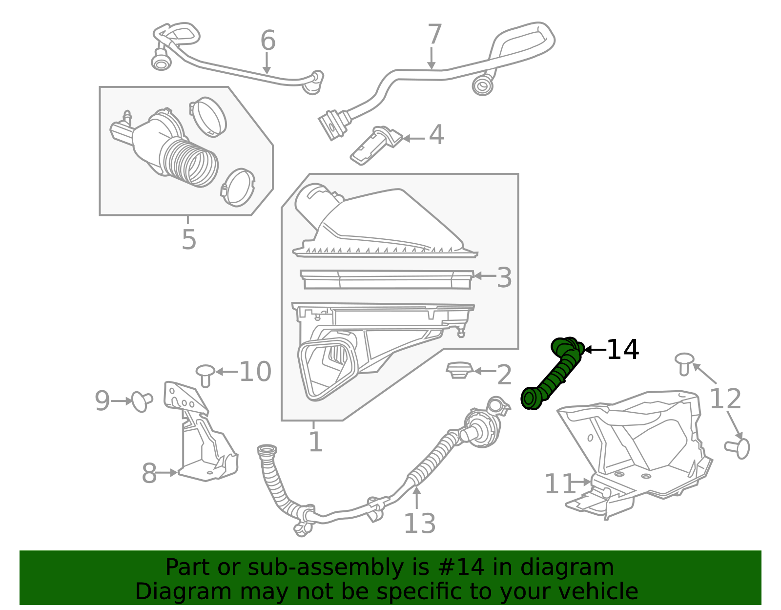 2016 Chevrolet Camaro Air Cleaner Resonator 23340351 | QuirkParts