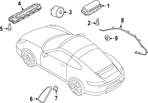 Air Bag Components for 2022 Porsche 911 #0