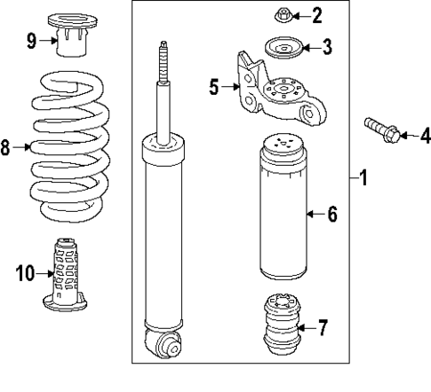 Shocks & Components for 2024 Chevrolet Traverse #0