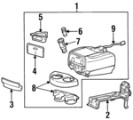 F8OZ54045A36CAC - Body: Console for Lincoln: Continental Image