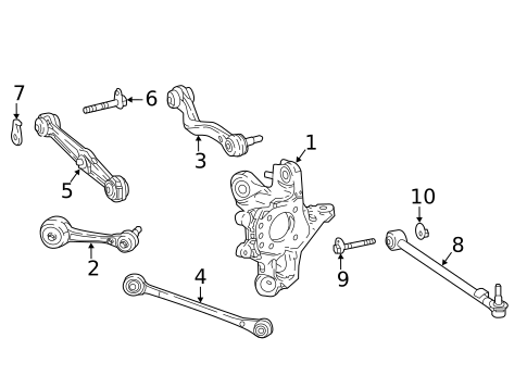 Rear Suspension for 2019 Lexus LS500 #1
