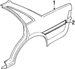 51331GA692 - Body: Quarter Panel for Subaru: DL, GL, GL-10, Loyale, RX Image