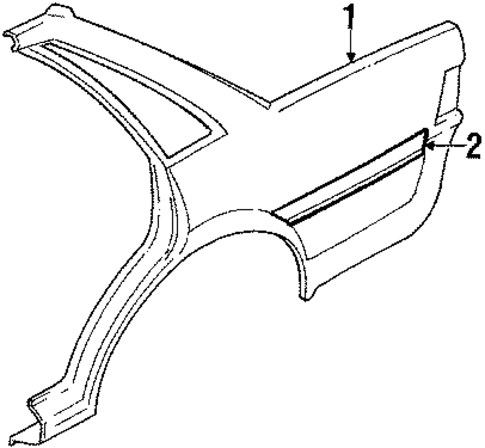 Outer Components for 1993 Subaru Loyale #0