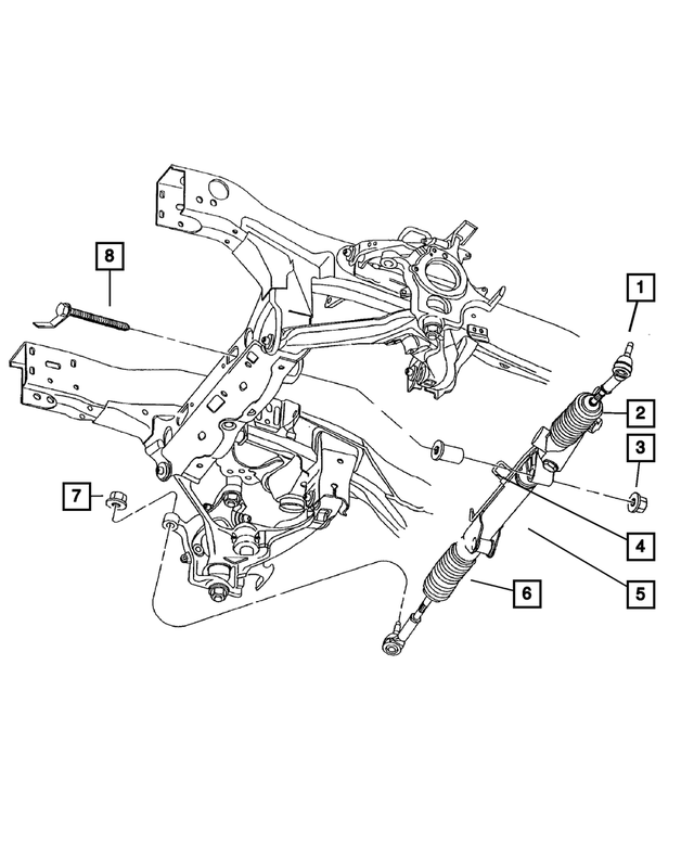 68141049AA - Steering: Tie Rod End for Mopar Image