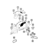 1UD05DX9AA - Interior Trim: Quarter Trim Panel, Left for Mopar Image