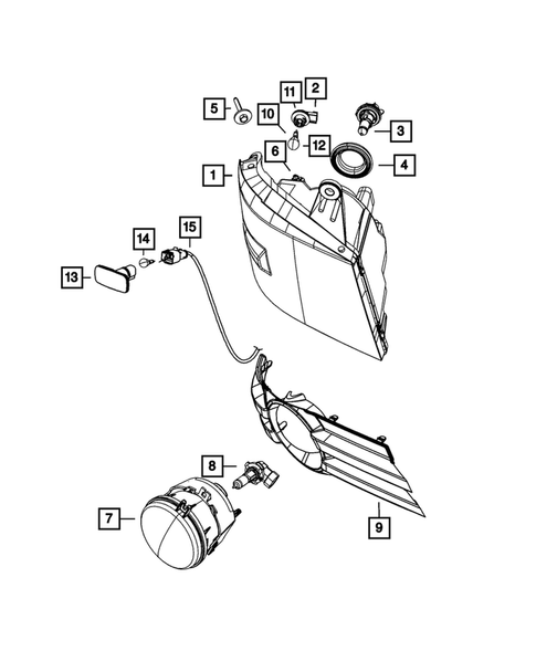 Lamps, Interior and Exterior for 2012 Ram C/V #2