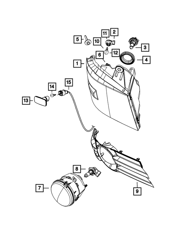 68001417AA - Electrical: Headlamp Boot for Mopar Image