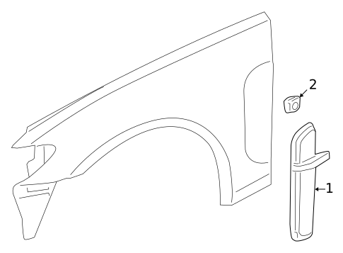 Exterior Trim - Fender for 2010 Jaguar XF #0