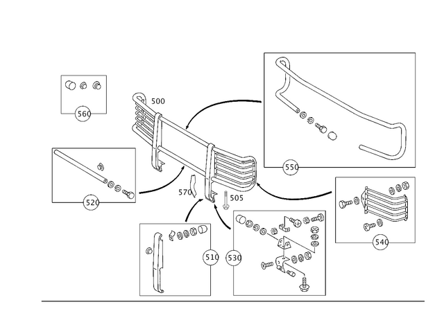 4638803104 - Attachment Parts: Bumper, Front for Mercedes-Benz: G55 AMG, G550, G63 AMG, G65 AMG Image image