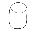 32009181 - Body: Cowl Grille Retainer for Saab: 9-2X Image