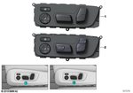 61315A99E31 - Vehicle Electrical System: Seat Adjustment Switch, Left for BMW Image