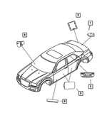 1AH111D1AA - Electrical: Grab Handle, Left for Mopar Image