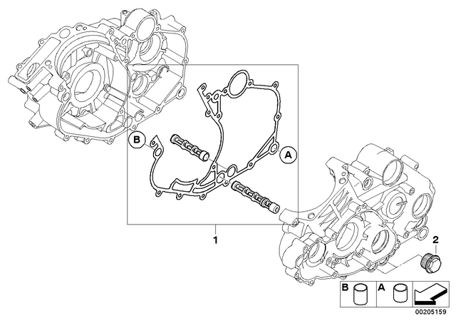11117726461 - : Gasket Set For Motor Housing for BMW-Motorrad Image