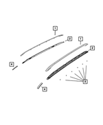 6XP00XS9AA - Body Sheet Metal Except Doors: Luggage Rack Cover, Left for Mopar Image