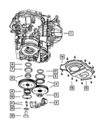 68008550AB - Automatic Transaxle 6 Speed: Transaxle Case for Chrysler: Pacifica, Sebring, Town &amp; Country | Dodge: Avenger, Grand Caravan, Journey Image