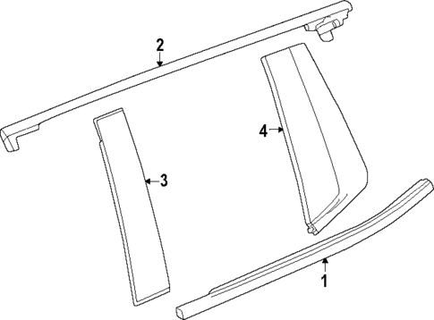 Exterior Trim - Rear Door for 2024 GMC Sierra EV #0