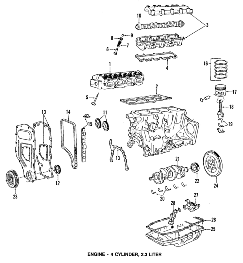 Engine Parts for 1991 Pontiac Grand Prix #0