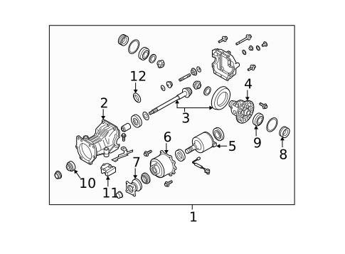 Axle & Differential for 2009 Nissan Murano #0