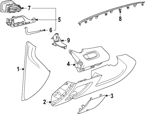 Instrument Panel Components for 2024 Buick Envista #0