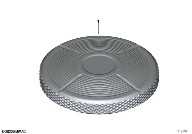 77352465702 - Design: Fuel Filler Cap, Black - Rsd for BMW-Motorrad Image