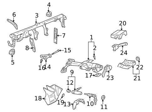 Shroud, Switches & Levers for 2006 Volkswagen Golf #0