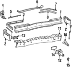 20727385 - Body: Rod for Cadillac: Brougham, DeVille, Fleetwood, Seville Image image