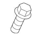 1125N0101 - Body: Floor Rail Bolt for Nissan: ARIYA, Pathfinder Image