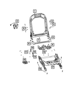 68579399AA - Interior Trim: Seat Adjuster for Mopar Image