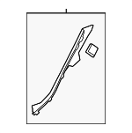 20469063257E94 - Body: Lower Quarter Trim for Mercedes-Benz Image