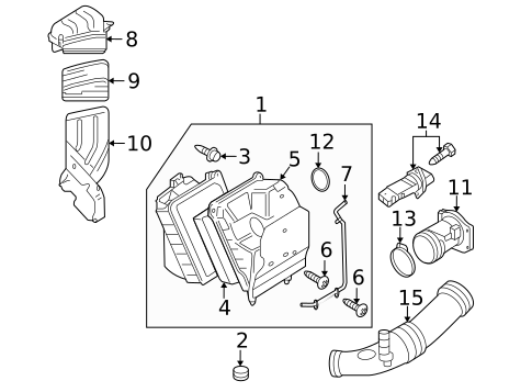 Air Intake for 2007 Audi A4 Quattro #1