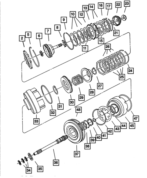 Gear Train for 2001 Dodge Stratus #1