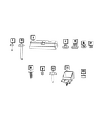 6102612AA - Electrical: Hex Nut And Washer for Mopar Image